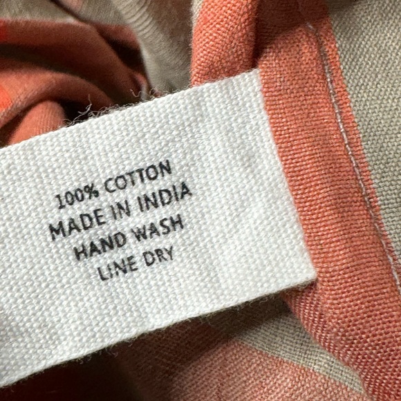 Rujuta Sheth Cotton Beige Orange Plaid Wrap Jumpsuit M - Picture 8 of 9